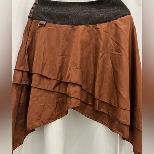 Alivila Y Fashion Brown Steampunk Victorian Skirt Women’s Size M (No Belt)